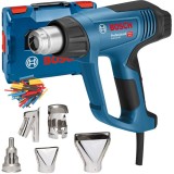 Bosch GHG 23-66 - Suflanta cu aer cald 2300 W 50-650 grade C 150-500 l/min display digital valiza speciala accesorii