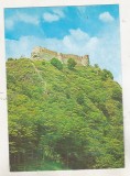 bnk cp Cetatea Poienari din Cheile Argesului - Vedere - uzata - marca fixa