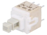 Comutator Tastatură DPDT Alb 0.1A 32VDC
