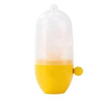 Mini shaker manual pentru oua, flippy, pentru galbenusuri si albusuri, mixer amestecare, 15x6 cm, galben