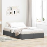 Cumpara ieftin Cadru de pat otoman Gri inchis 120 x 200 cm tesatura