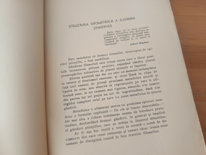 ALEXANDRU MIRONESCU, LIMITELE CUNOAȘTERII ȘTIINȚIFICE- 1945 EDIȚIA PRINCEPS