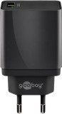 Incarcator retea Goobay, 1x USB-A QC3.0, 18W, negru