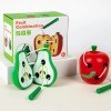 Joc de indemanare Fructe din lemn de Snuruit, Fruit Combination, Mar si Para, + 3 ani, Oem