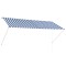 Copertina retractabila, albastru si alb, 300 x 150 cm
