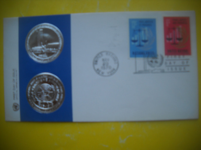 HOPCT PLIC FDC S 1549 PACE JUSTITIE PROGRES 1970-ONU NATIUNILE UNITE -NEW YORK