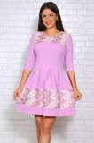 Rochie De Ocazie Venda Lila - 44Marimea, Yves