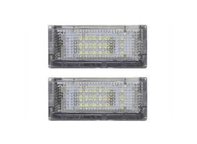 Set 2 buc lampa numar BMW Seria 3 (E46), Sedan/Estate, 1998-2003, partea stanga, LED; Tuning, foto