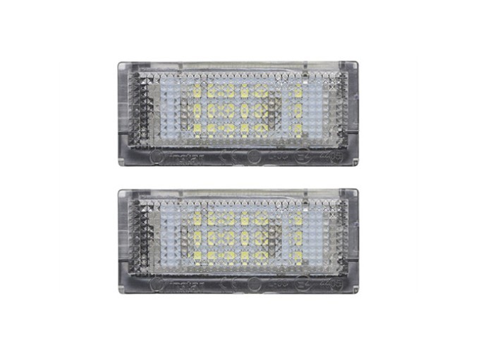 Set 2 buc lampa numar BMW Seria 3 (E46), Sedan/Estate, 1998-2003, partea stanga, LED; Tuning,