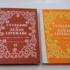 Culegere de texte literare CLASELE 5 - 8 vol.1 +2 - 1983 RM1