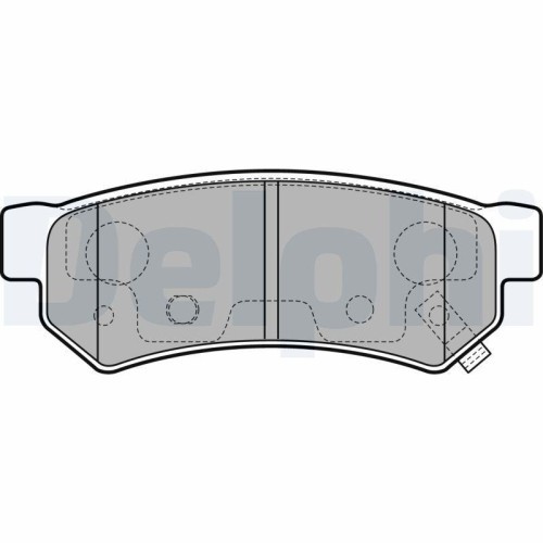 Placute frana Chevrolet Spark (M300), 1.0, 1.0 LPG, 1.2, punte spate, cu indicator uzura acustic, DELPHI