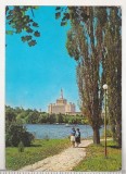 bnk cp Bucuresti - Vedere din parcul Herastrau - circulata