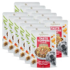 Applaws Dog Taste in sos de carne de vita, fasole, cartofi dulci ?i ardei 12 x 85 g foto