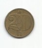 (No2) moneda-CEHOSLOVACIA -20 Haleru 1982, Europa