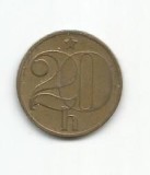 (No2) moneda-CEHOSLOVACIA -20 Haleru 1982