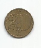 (No2) moneda-CEHOSLOVACIA -20 Haleru 1982, Europa