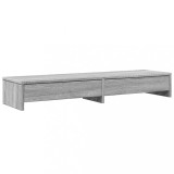 Cumpara ieftin Suport monitor cu sertare sonoma gri 100x27x15cm lemn prelucrat