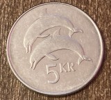 C50 - Moneda foarte veche - Islanda - 5 coroane / kronur - 1999