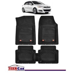 Covorase Auto TeamCar&reg; Tip Tavita Compatibile Citroen C4 II (2010-2020) Negru Material Rezistent
