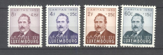 Luxembourg 1952 Caritas J.B. Fresez Mi.501-04 MH S.725