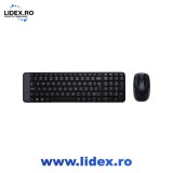 Kit wireless tastatura + mouse Logitech MK220, Negru