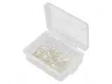 Set LED THT 3mm 50buc alb cald 7,5mA 30&deg; cutie plastic, Optosupply