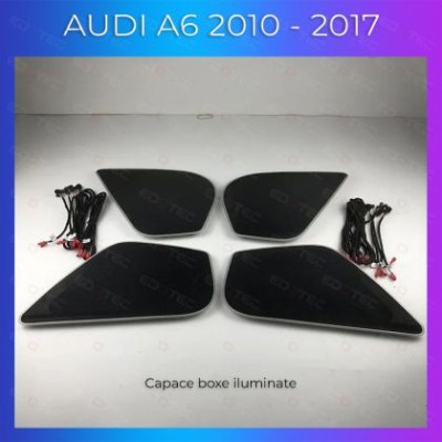 Lumini ambientale dedicate Audi A6 C7 2010-2017 capace difuzoare iluminate control telefon sau sistem original CarStore Technology foto