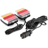 Cumpara ieftin Set Stopuri LED Magnetice pentru Remorcă &ndash; 12V, Priză 7 Pini, Cablu 7.5m