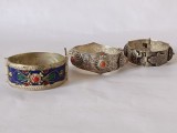 Lot de 3 Brățări Etnice Rigide - Stil Berber / Africa de Nord