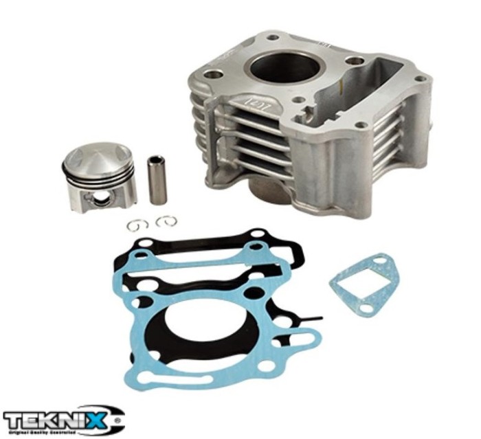 Set motor (kit cilindru) Peugeot Kissbee - Speedfight 3 - Vivacity 3 - SYM Fiddle - Symphony 4T AC 50cc D37.00 bolt 10