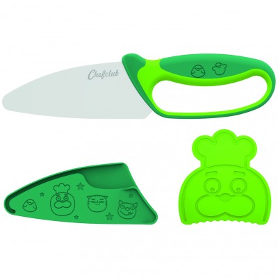 Kit cutit de Bucatar pentru Copii, Verde, Chefclub Kids foto