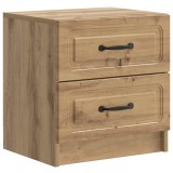 vidaXL Dulap de noapte cu sertar Stejar Artizanal 43 x 34,5 x 44,5 cm 895693