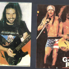 Carte postala trupe Rock : Slayer & Guns n` Roses vederi 1990