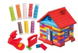 Set plastilina creatie casa, Globo Kidea, pentru copii, 8 x 80 g, diverse culori