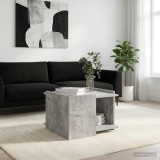 vidaXL Masă de cafea Gri Beton 50,5 x 50 x 33 cm Lemn prelucrat 8001005