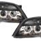 Faruri Opel Vectra C (04.2002-08.2005) Angel Eyes Negru Performance AutoTuning