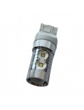 Led Auto Alb W21/5W, T20, 50W Canbus cu Leduri CREE, Xenon Bright