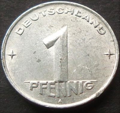 Moneda 1 PFENNIG RDG - GERMANIA DEMOCRATA, anul 1952 *cod 447 foto