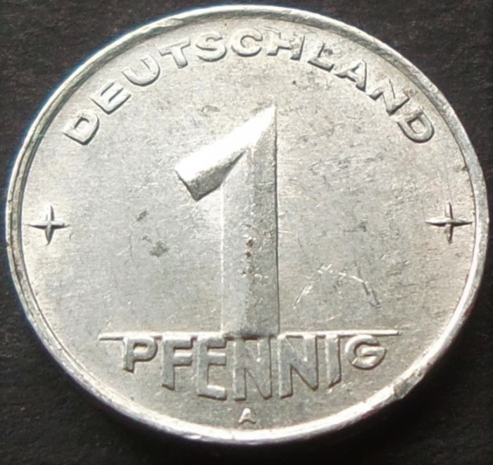 Moneda 1 PFENNIG RDG - GERMANIA DEMOCRATA, anul 1952 *cod 447