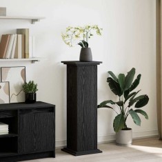 vidaXL Raft de expunere Stejar Negru 31 x 30 x 90 cm Lemn compozit