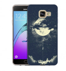 Husa Samsung Galaxy C7 C7000 Silicon Gel Tpu Model Moon Climbing foto