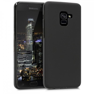 Husa SAMSUNG Galaxy A8 Plus 2018 - Ultra Slim Mat (Negru) foto