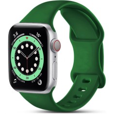 Curea silicon Hoco compatibila cu Apple Watch 1/2/3/4/5/6/SE/7/8, 42/44/45/49mm, Verde Inchis