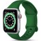 Curea silicon Hoco compatibila cu Apple Watch 1/2/3/4/5/6/SE/7/8, 42/44/45/49mm, Verde Inchis