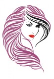 Sticker decorativ, Woman, 80 cm, 215STK-4