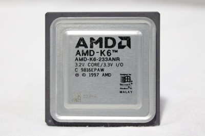 Procesor CPU AMD K6 233 ANR socket 7 vintage foto