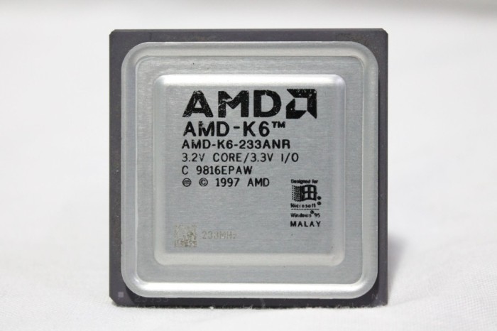 Procesor CPU AMD K6 233 ANR socket 7 vintage