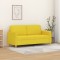 vidaXL Canapea cu 2 locuri, galben deschis, 140 cm, material textil 359483