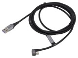 Cablu USB 2.0 USB-A la USB-C 2m Nichelat Unghiular
