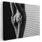 Tablou nud femeie spate alb negru 1974 Tablou canvas pe panza CU RAMA 30x40 cm